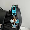 Cherry Starfish Keychain Nautical Charm Blue Beach Pendant Ocean Bag Accessory Fashion Jewelry Gift for Women