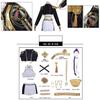 Kpop Demon Hunters Anime Character Black Gold Halloween Role Playing Costume With Pu Leather