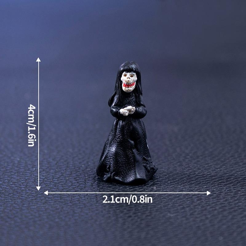 Halloween Decorations Skull Bat Mini Figurines Ornament Desktop Landscape Figurine Decoration