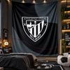 Wall Hanging Tapestry Athletic Bilbao Football Print Cloth for Living Room Bedroom Home Decor