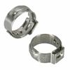 25pcs Hose Clamps Single Ear Stepless 5.8-23.5mm 304 Stainless Steel Hose Clamps Cinch Clamp Rings for Sealing Kinds of Hose