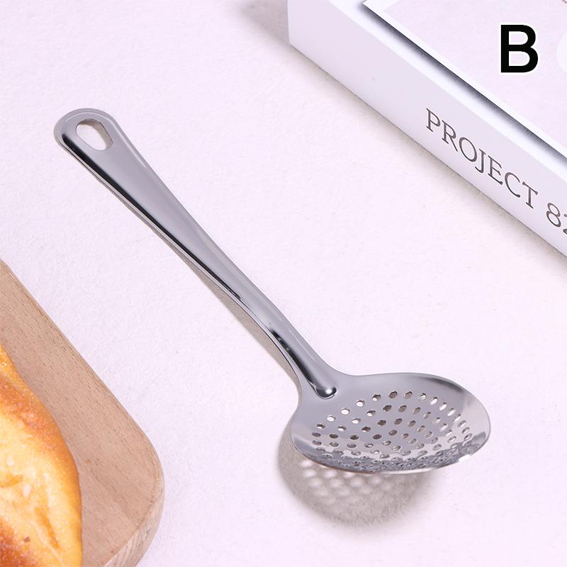Lingură de supă din oțel inoxidabil 201, strecurătoare, polonic, filtru, spumieră pentru alimente cu mâner, utilă pentru gadgeturi de bucătărie, ustensile de bucătărie