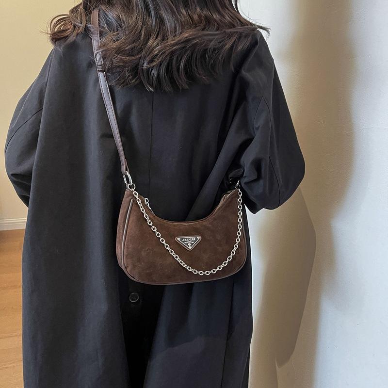 Retro módní taška přes rameno pro ženy Nový zimní styl Niche Simple Small Square Bag High End Sense