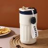 Sticlă termos de 450 ml, cu afișare inteligentă a temperaturii, ceașcă cu vid din oțel inoxidabil 316, ceașcă de cafea pentru birou, cană termică portabilă de afaceri