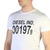 Diesel Men's Graphic Logo T-Shirt 00SASA0AAXJ, White, Size S, 100
