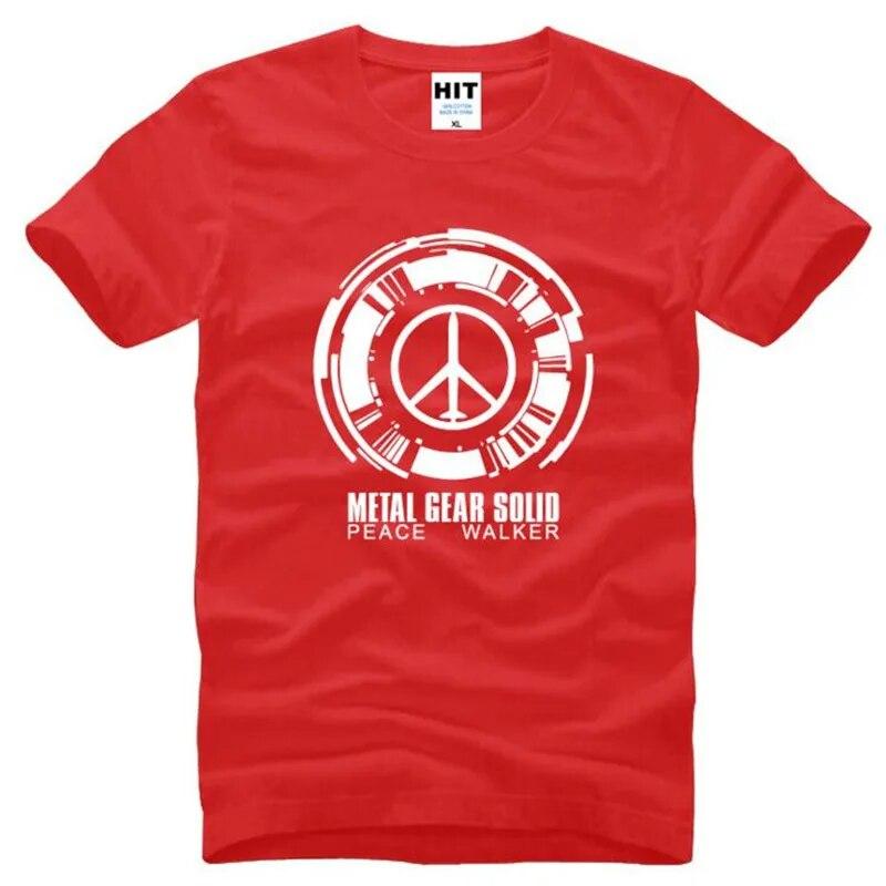 Metal Gear Solid Peace Walker Game Trička Unisex Krátký rukáv O Výstřih Bavlněné Unisex tričko Fitness tričko Homme Camisetas Hombre