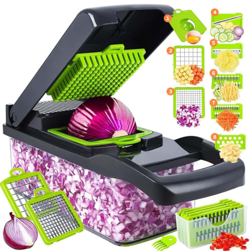 Desirable Vegetable Chopper, Vegetable Cutter [Food Sanitation Law Compliant] Food Chopper, Vegetable Chopper, Onion Chopper, Vegetable Chopper with C