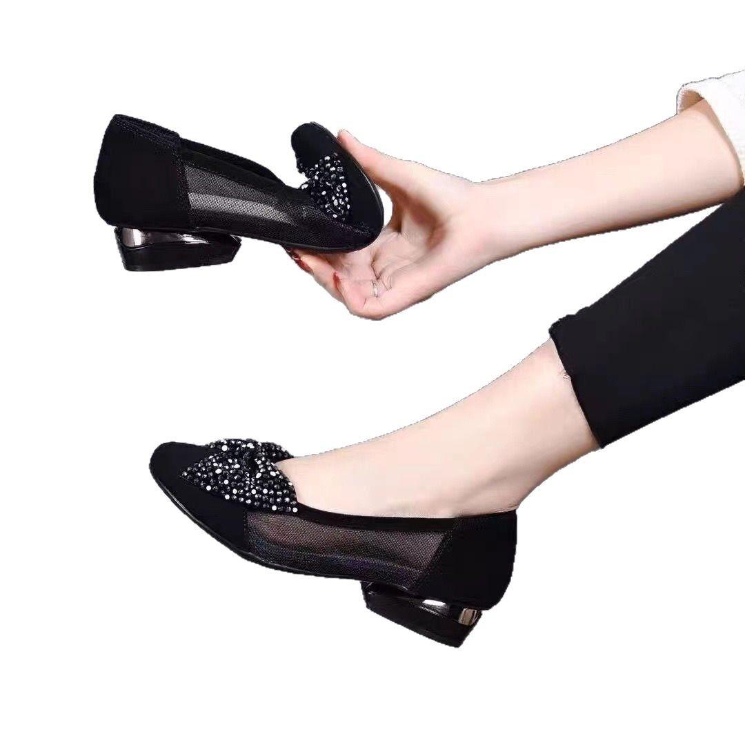 

Летние новые сандалии One Step с круглым носком на низком каблуке с бантом и мягкой подошвой 42 чёрный