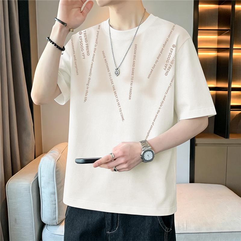 Short-sleeved T-shirt, Round Neck, Half-sleeved Bottoming Shirt, Plus Size Men's Top