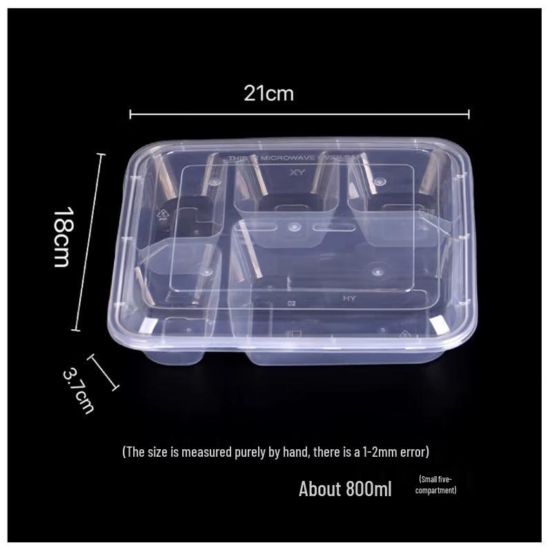 Saikeyou Disposable PP Plastic Takeout Meal Boxes