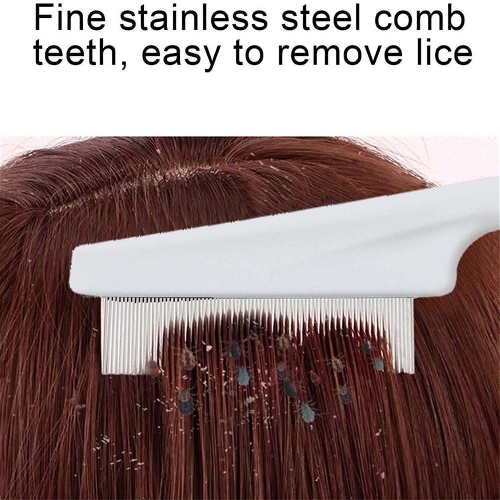 1 szt. Grzebień do usuwania łupieżu, wszy, super gęstych jaj wszy, czesania włosów, grzebień o gęstych zębach