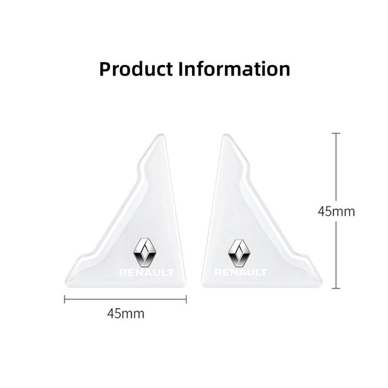 For Renault 2026 New Hub Caps 4Pcs Car Door Corner Covers Anti Scratch Protection Stickers For Renault Clio Megane Kadjar QM6 ZO