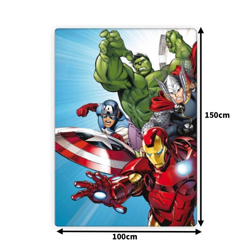 

Плюшевый плед с принтом «Мстители», подходит для ежедневного использования, для фестивального подарка