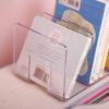 2pcs Clear Acrylic Desk File Sorter Purse/Handbag Organizer Clutch Divider Mesh Folder Office Supplies Stand Bookshelf