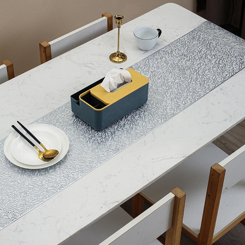 Protiopařovací běhoun na stůl Tepelně odolný běhoun na stůl PVC dutý běhoun na stůl Vysokoteplotní podložka pod jídlo