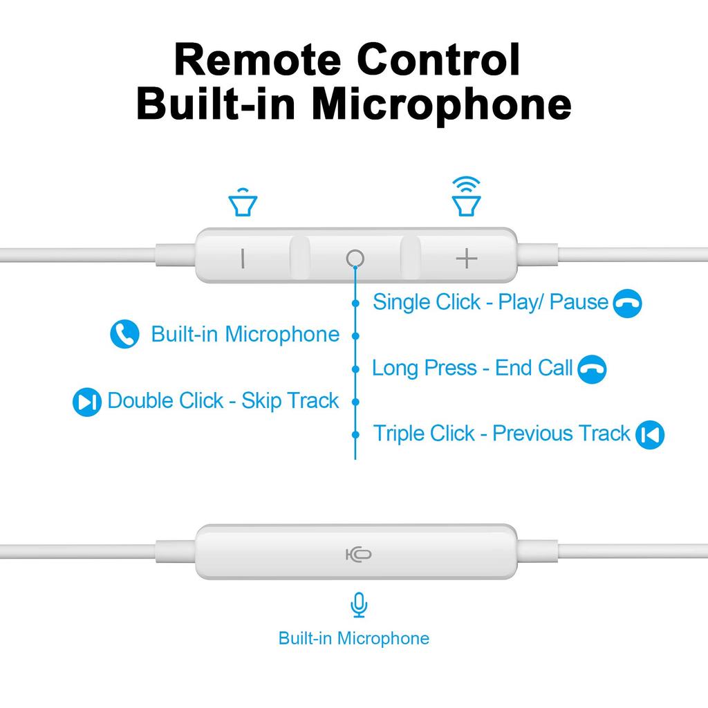 Wired USB Type C Earphones with Magnetic Design for iPhone Pro Max iPad Pro Air iPad mini 10th Google Pixel Pro and Features include a deep bass DAC