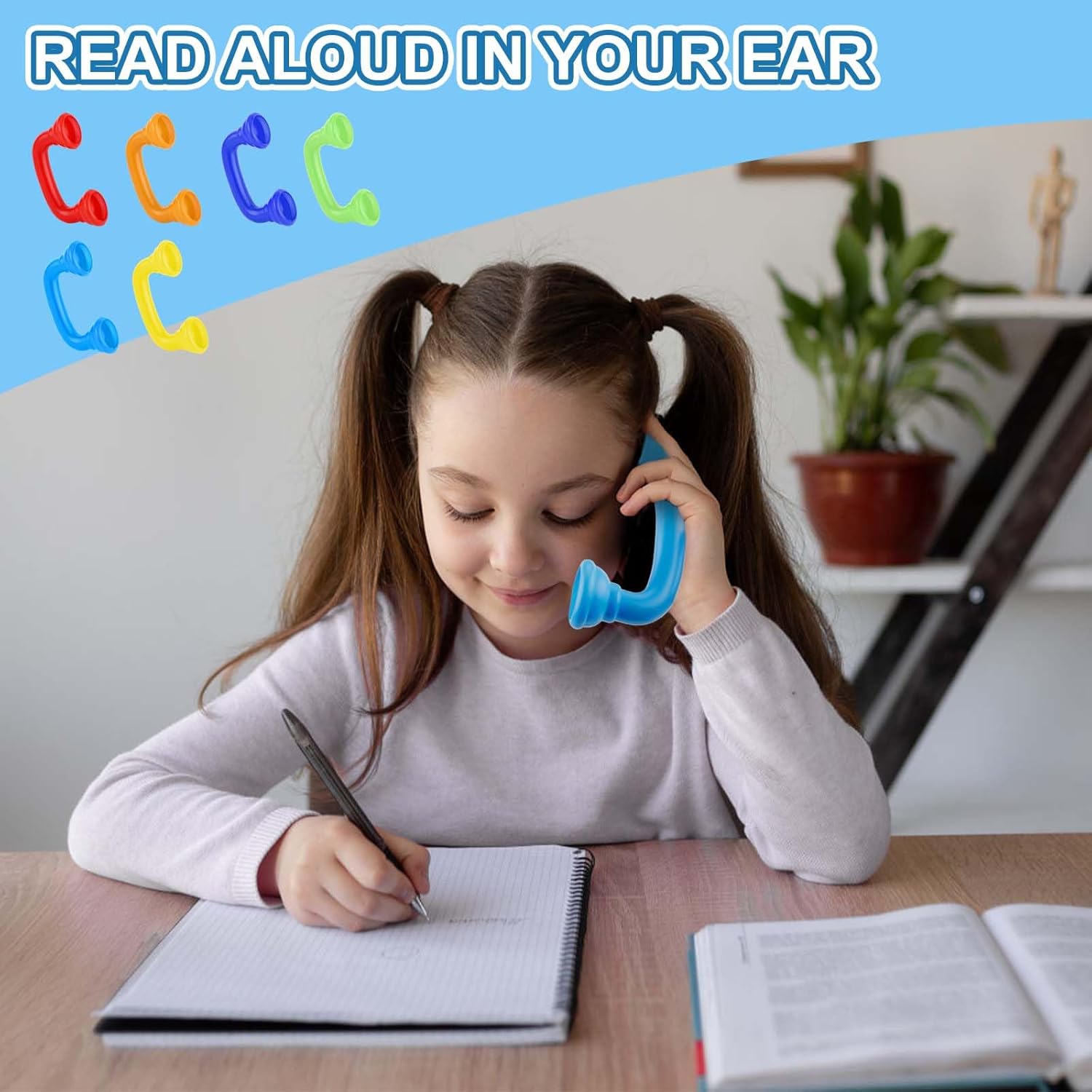 

30 шт. телефонов шепота, телефон для чтения с аудиальной обратной связью, цветной, сам звук, речевой инструмент, помощь, игрушка, помощь при дислексии для класса, детей, учителя, беглость