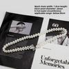 Pearl Waist Chain - Women's Double Butterfly Buckle Elastic Slim Belt