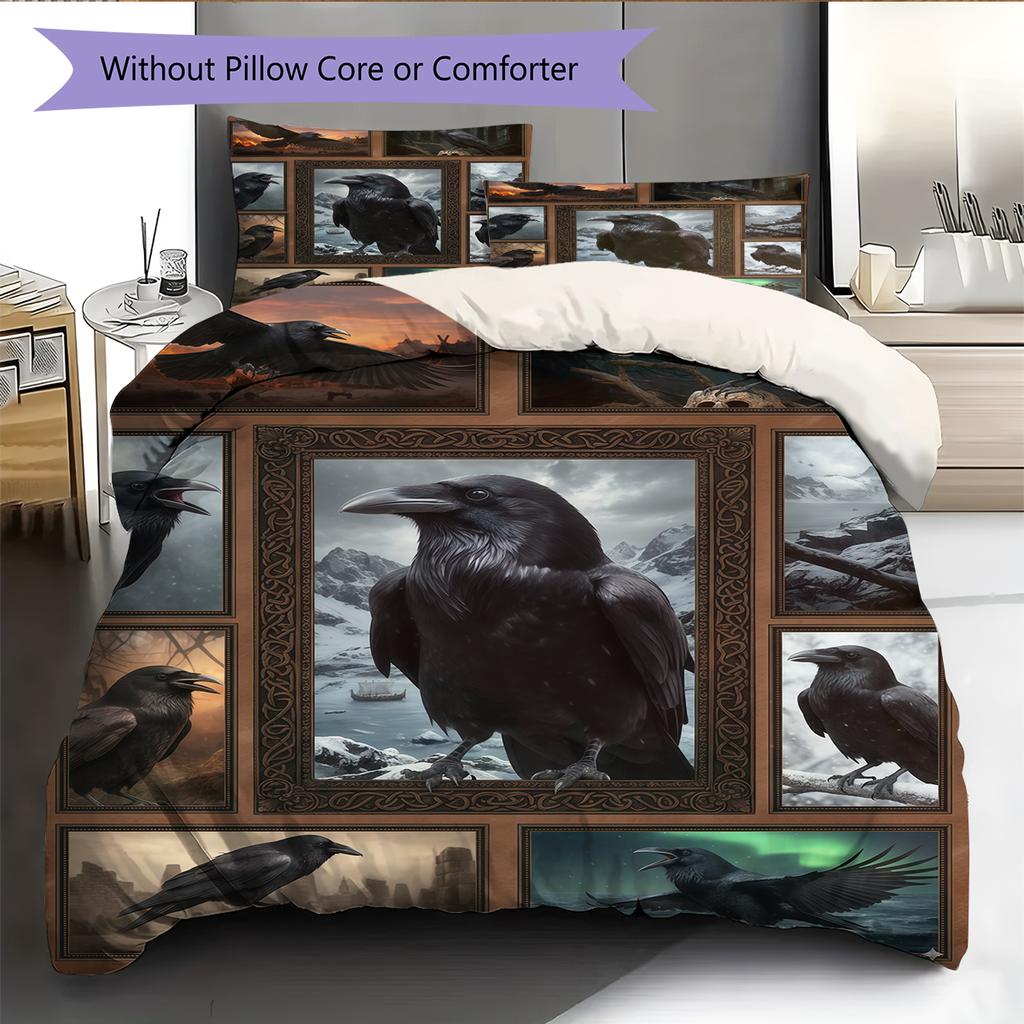 Cartoon Pattern Bedding Quilt Set Quilt Cover Pillowcase Home Decoration Birthday Gift (1 * Duvet Cover + 2 * Pillowcase, Without Core)