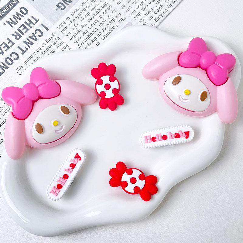 Cute Resin Starfish & Shell Croc Shoe Buckles with High-End Flower Accessories