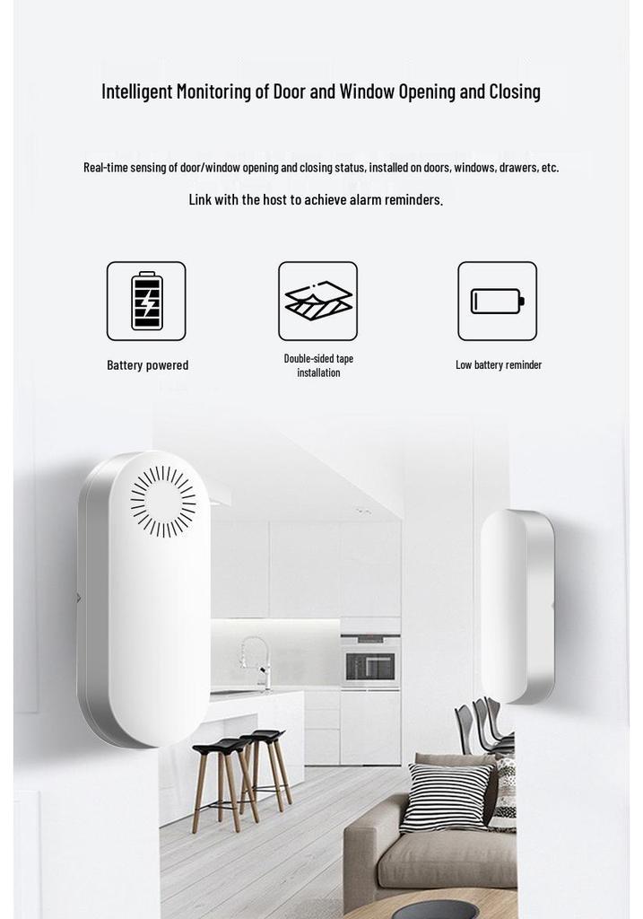 AE66 Wireless Motion Detector Alarm System for Home and Shop Security