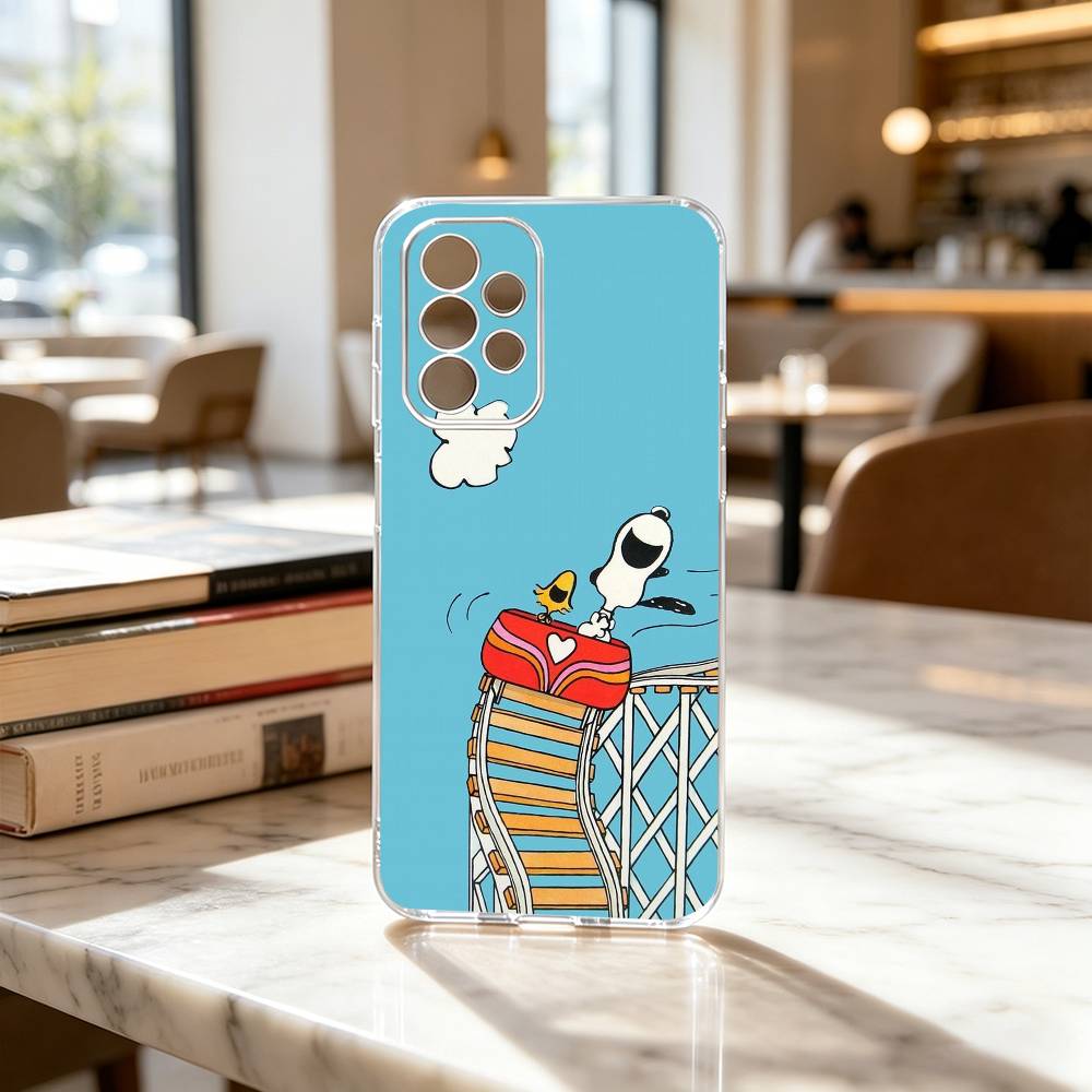 Cartoon Z-S-noopy-PC  Phone Case For Samsung S25,S24,S21,S22,S23,S30,Ultra,S20,Plus,Fe Transparent Cover