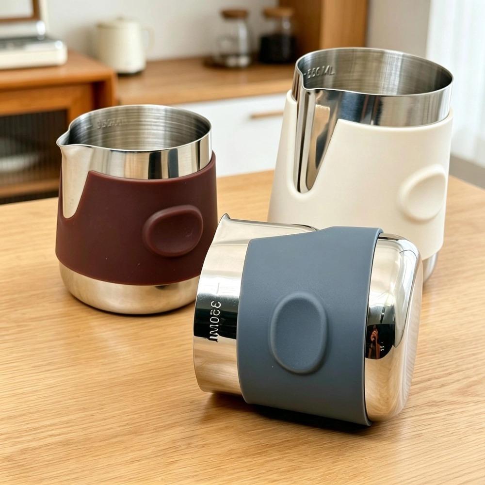 Anti‑scald Milk Frothing Pitcher Stainless Steel Latte Art Milk Frother Jug Barista