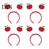 Cute Cartoon Headbands 4Pcs Fruit Decor Watermelon Cherry Children Hair Accessories Strawberry Headpiece Spring Design Hoop Headdress Stretchy
