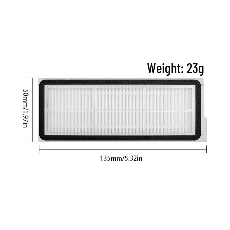 Compatible with Stone P10 PRO Sweeping Robot: QRevo MaxV/Pro Main and Side Brush, Dust Filter, Bag, and Net Collection Set.