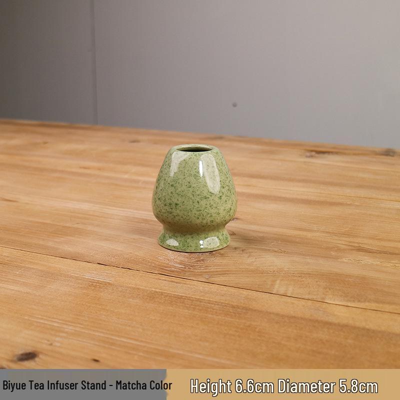 Japanese Matcha Set: Ceramic Bowl with Spout, Whisk Holder, Whisk, and Tea Scoop – Song Dynasty Tea Ceremony Tools