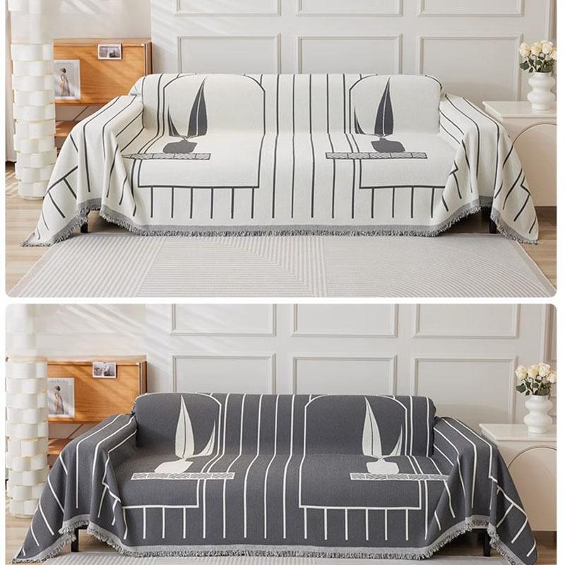 Chenille Sofa Towel Four Seasons Universal Ins Style Sofa Slipcover Anti-Scratching Sofa Cover Cloth Double-Sided Available Sofa Cover