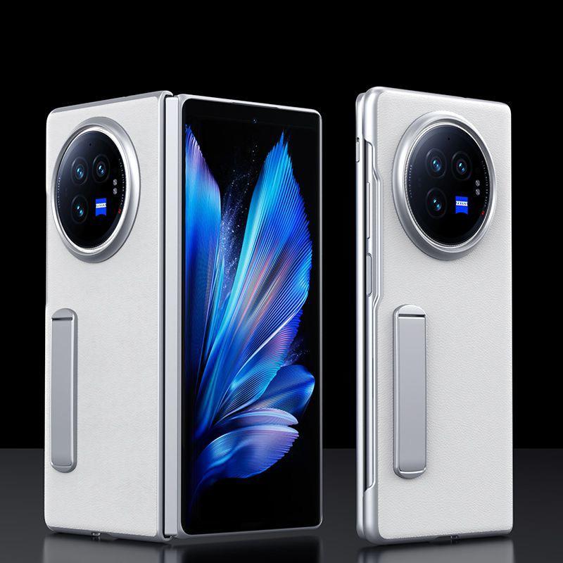 ESCASE Hülle für Vivo X Fold 6 Leder-Rückseite Hülle für VIVO X FOLD 6