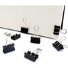 DSTELIN 96 Pack (19mm) Mini Binder Clips 3/4-Inch Small Black Paper Clamps for Office Supplies