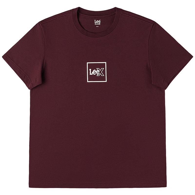 Lee Men s Square Logo Print Round Neck T-Shirt XL