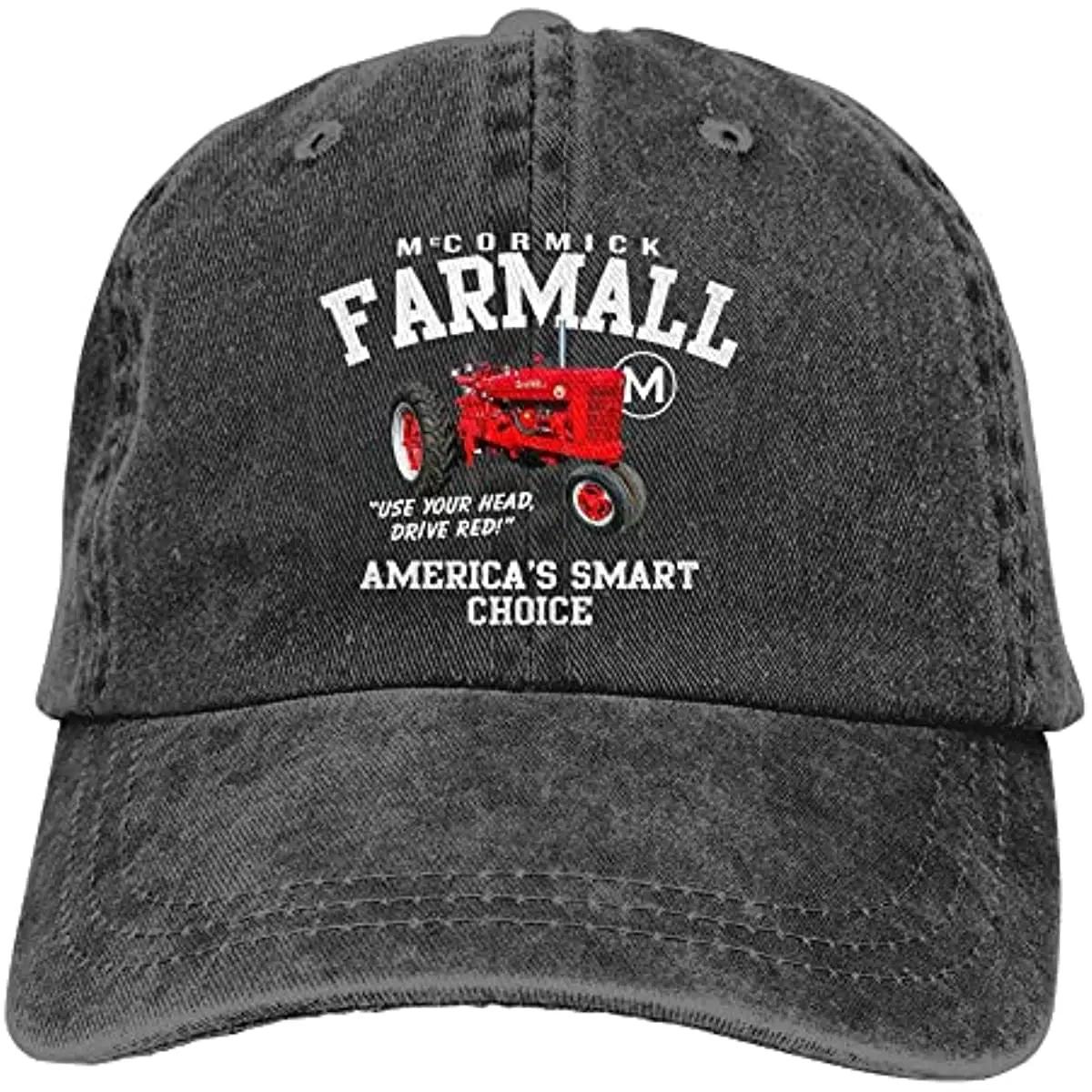 

Бейсболка унисекс Farmall, кепка для папы, хлопковая регулируемая кепка дальнобойщика для мужчин и женщин, кепка дальнобойщика, мужская кепка унисекс, повседневная Adjustable чёрный