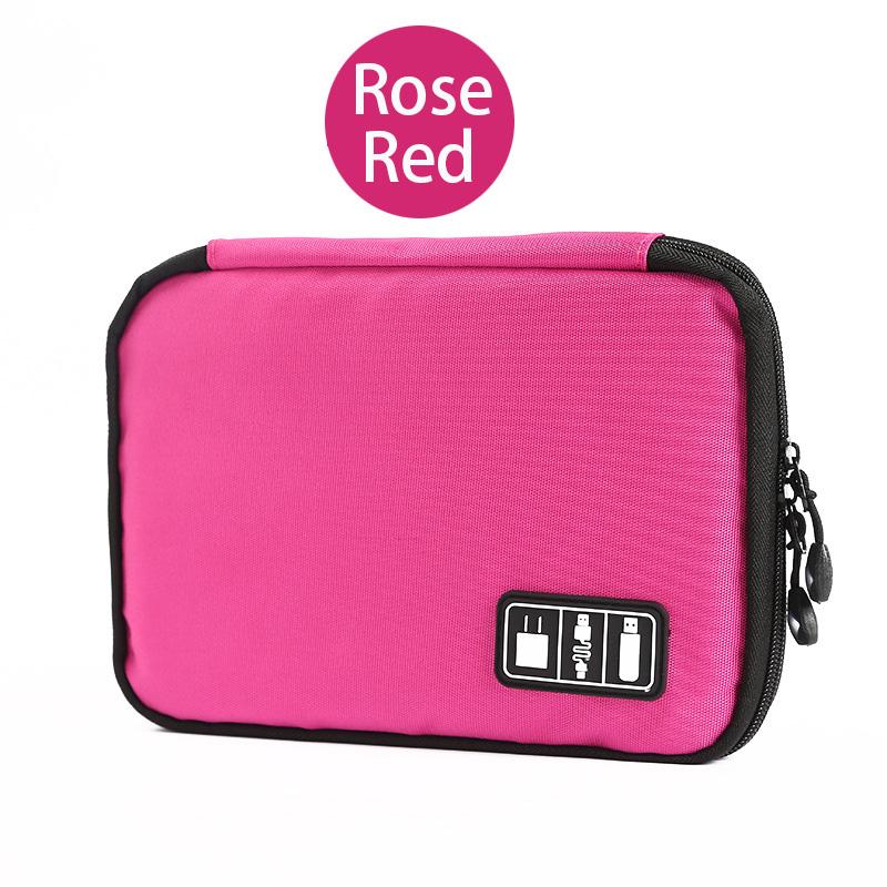 Travel Storage Bags Shockproof Flash Drive USB Cable Earphone Organizer Digital Gadget Holder Cell phone Mobile USB Charger Case