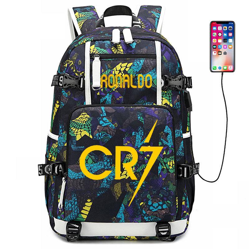Large Capacity Football Backpack Mbappe School Bag Neymar Signature Backpack