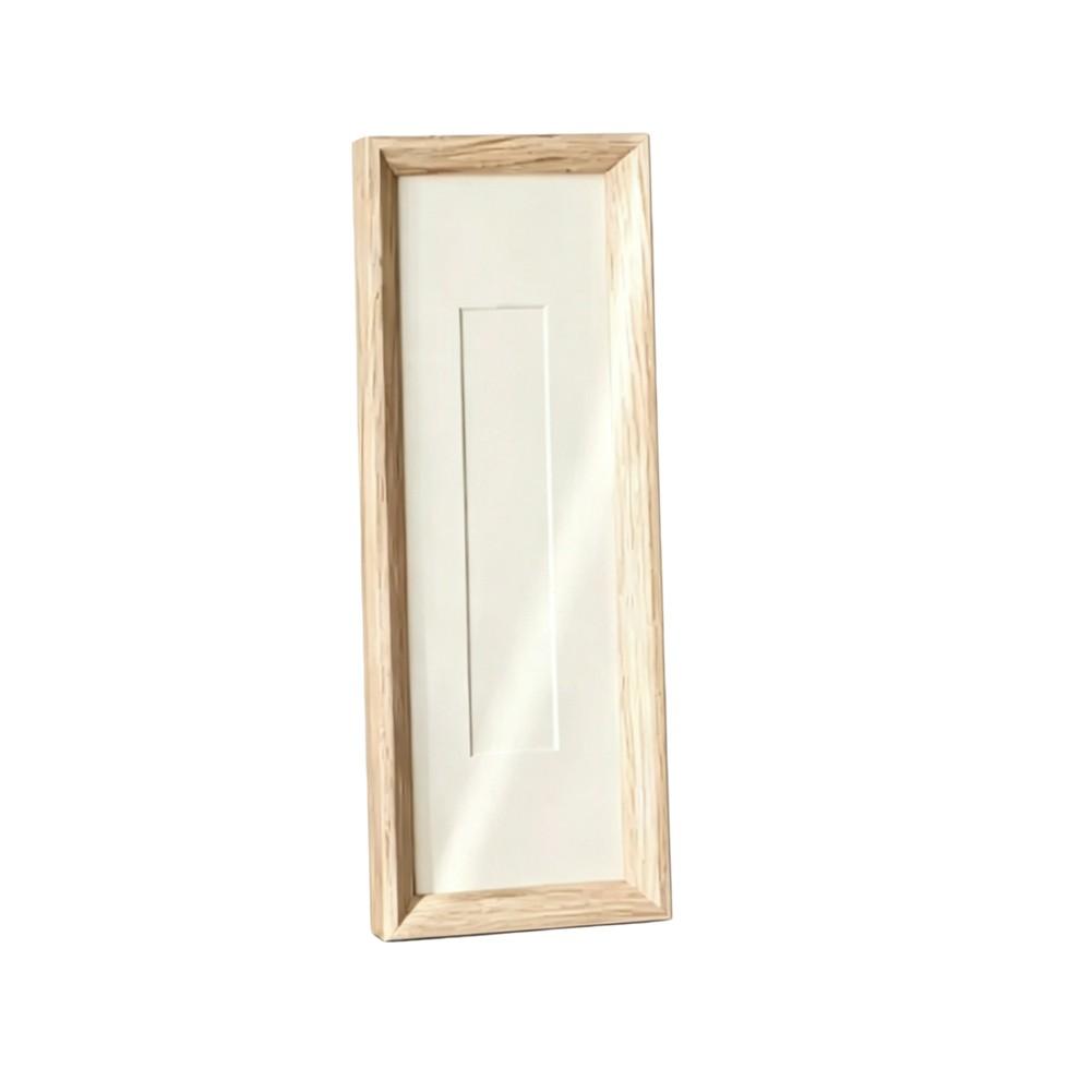 Elegant Walnut Finished Wood Picture Frame 10x30cm Interior for Art Prints