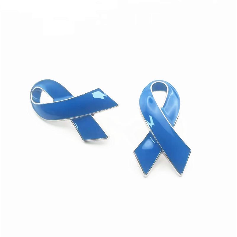 Promotional Red Ribbon Metal Badge for Breast Love Public Welfare Activity - Cross-border Brooch Pin Jewelry