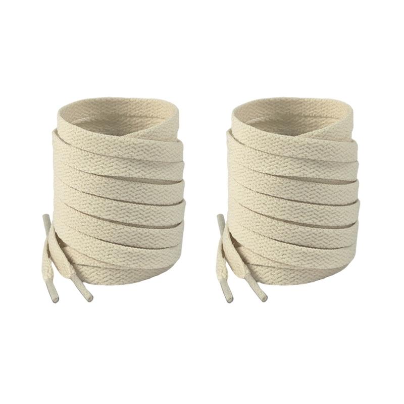 1 Pair 8mm Wide Flat Shoelaces Polyester Replacement Multicolor Shoes Strings For Trainers Sneakers And Casual Shoes
