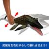 Mattel Jurassic World (JURASSIC WORLD) Battle Action Mosasaurus Figure Dinosaur Toy for Kids, Mov...