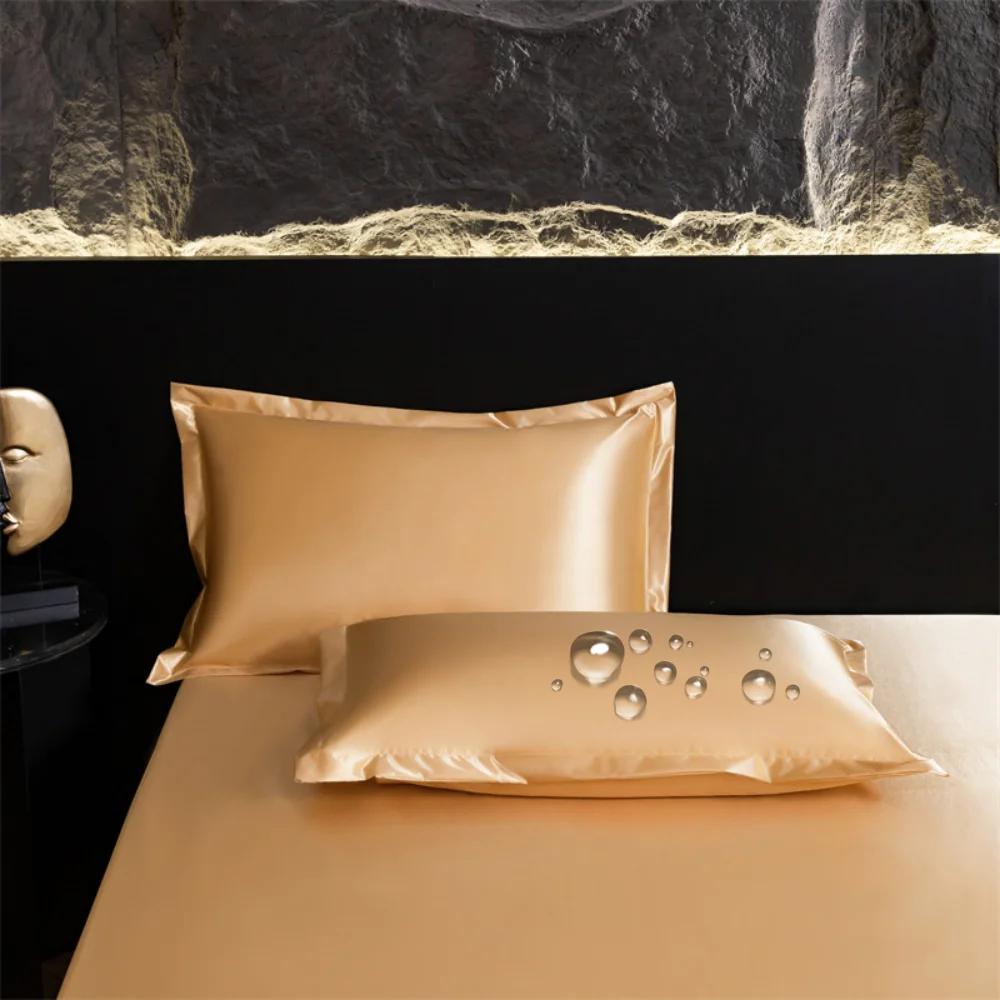 Waterproof Silk Silky Stain Pillowcase Silky Pillowcase Natural Silk Pillowcase Mulberry Silk Pillow Case Bedbug Proof & Allergy
