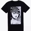 Junji Ito Uzumaki Spiral Eye T-Shirt Cotton Graphic Tee Men Women Summer Streetwear
