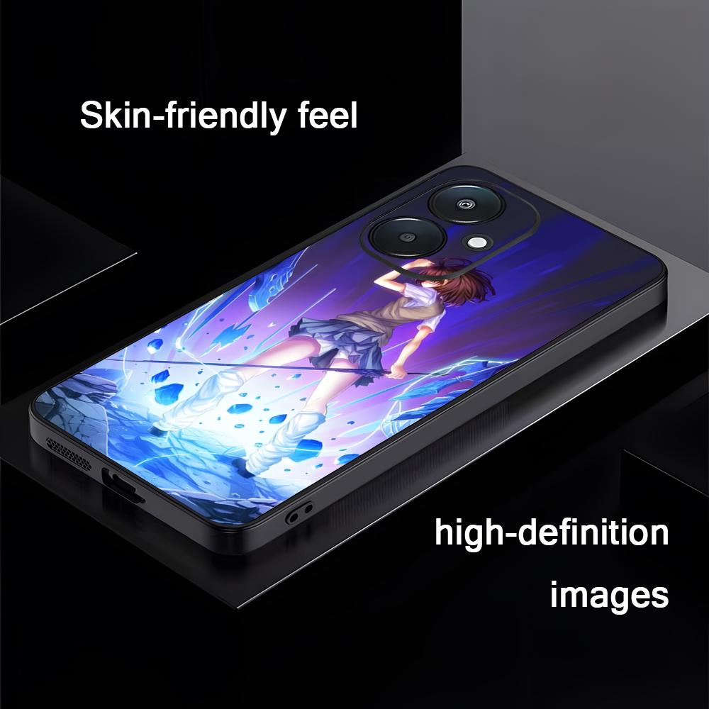 A Certain Scientific Railgun Phone Case For Xiaomi Redmi 14C 13C 12C Note14 13 12 11 10 Pro Plus S Soft Black Phone Cover