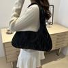 Shoulder Bag Vintage Hobo Bag Large Capacity Crescent Bag Simple Underarm Bag  Students