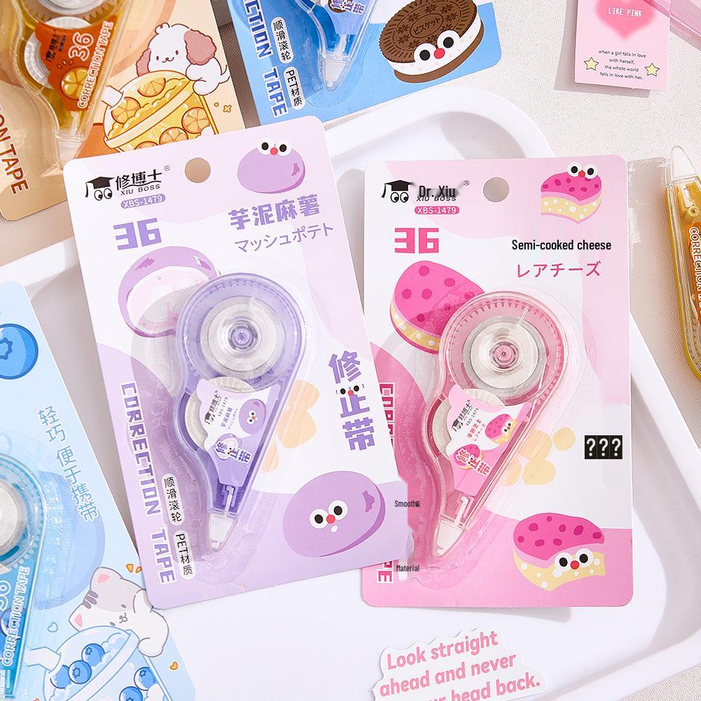 Cartoon Correction Tape for Students - Easy-to-Use, Smooth, No-Break, Large Capacity, Ideal for Girls