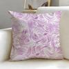 black and white Stripes Cushion Cover Soft  EasyWash Pillow Case  Versatile for Couch Bed Travel and Office