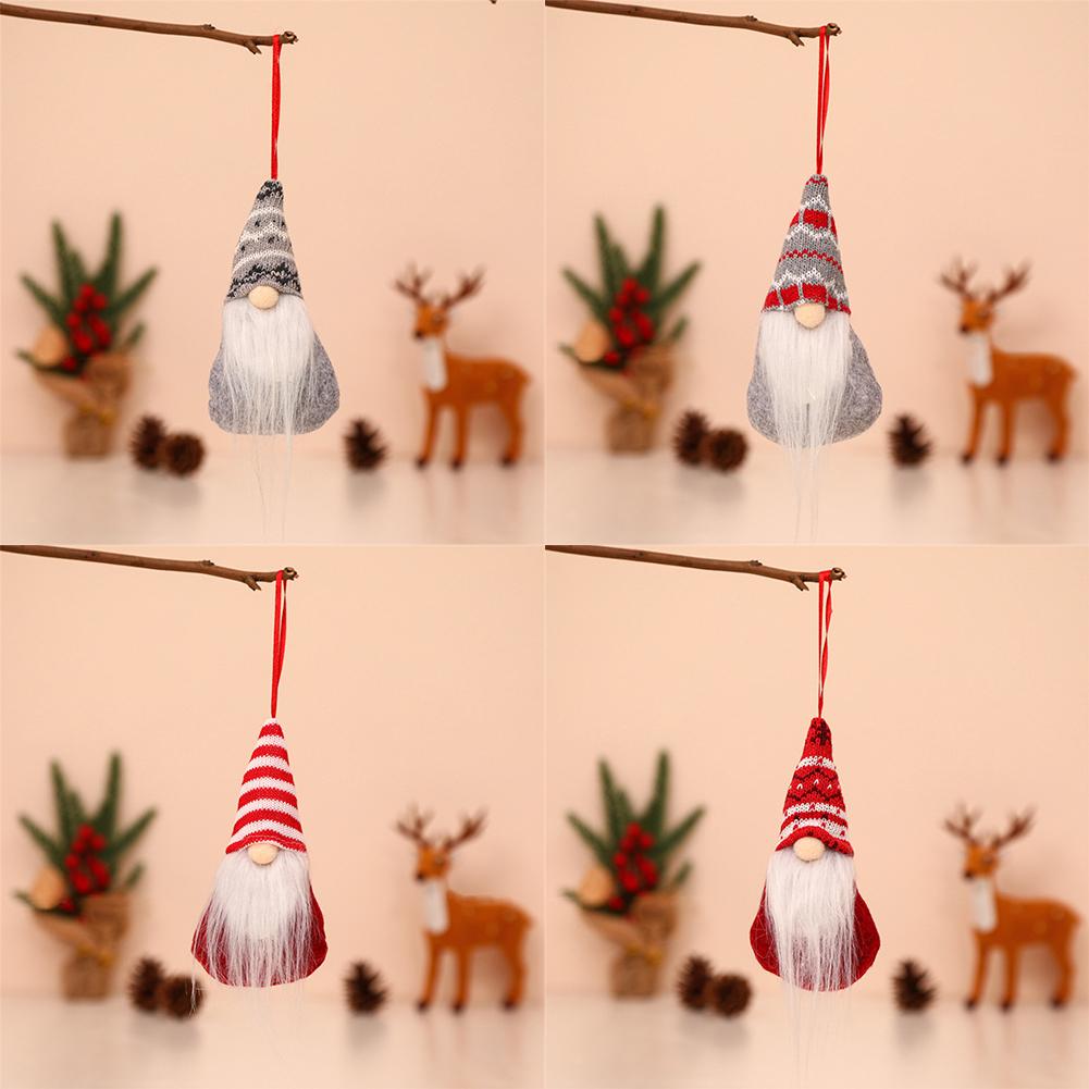Stuffed Gnome Ornaments for Christmas Hanging Plush Gonk Santa Doll