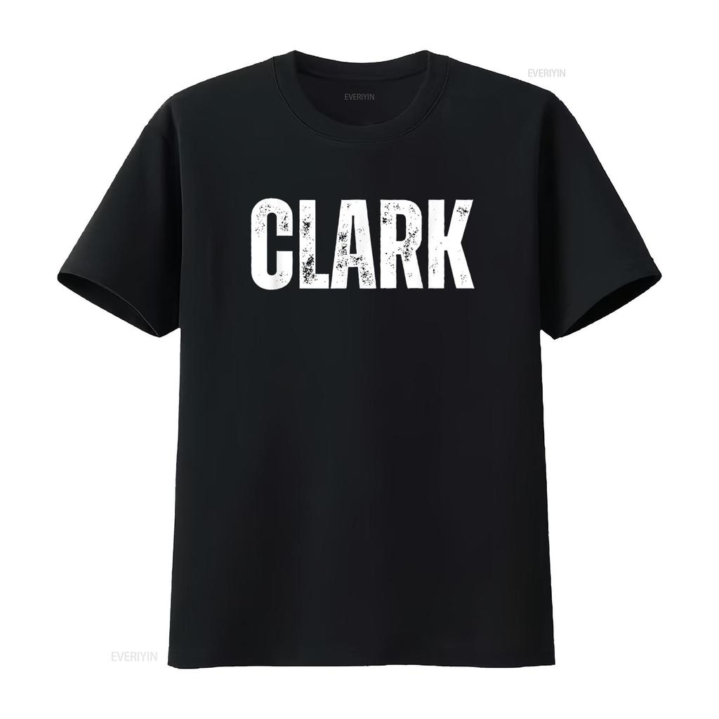 Clark T Shirt vintage Washed Breathable Casual Versatile Stretched designer clothes Comfortable fashion Soft homme Unisex