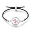 Women's Adjustable Braided Leather Aroma Diffuser Tree of Life Bracelet